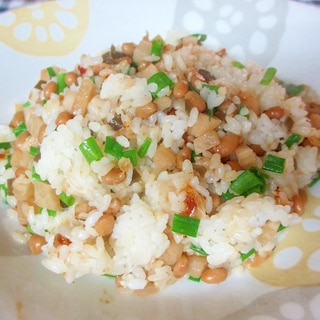 たくあん、キューちゃん、納豆チャーハン